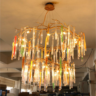 2 Year Warranty Metal Luxury Ceiling Lights For High End Chandelier In Living Room