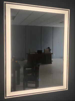 Square And Circle Illuminated Bathroom Mirrors With ABS Plastic Frame
