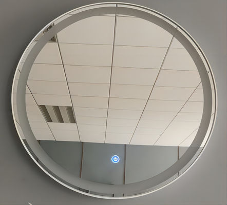 Square And Circle Illuminated Bathroom Mirrors With ABS Plastic Frame