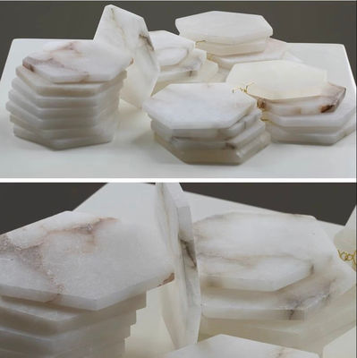 Minimalist Rectangular Alabaster Chandelier Home Decoration Lighting Hotel Restaurant Modern Design Marble Pendant Lamp
