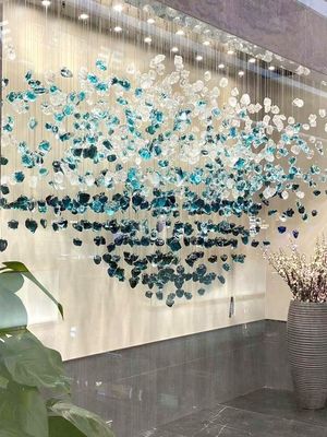 Decorative Art Hotel Hall Crystal Glass Chandeliers Ceiling Mounted Chandelier