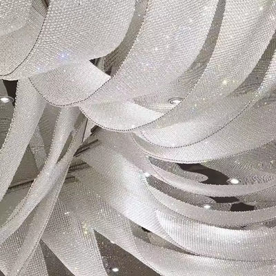 Project Installation Lighting Solutions 5000K Color Temperature Art Streamer Chandelier For Hotel Lobby Banquet Hall