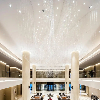 Crystal Luxury Duplex Villa Stairwell Chandelier Living Room Ceiling Lamp Household High-Grade Customized Lamps