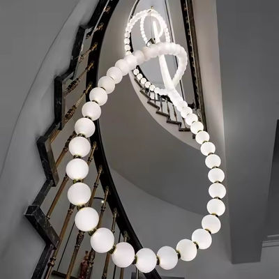 Pearl Necklace Buddha Glass Ball Villa Hotel Creative Design Luxury High-End Chandelier Non-Standard High-End Custom