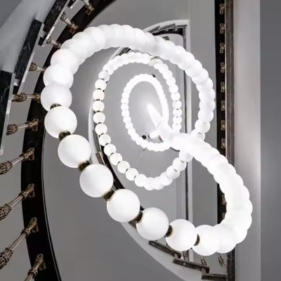 Pearl Necklace Buddha Glass Ball Villa Hotel Creative Design Luxury High-End Chandelier Non-Standard High-End Custom