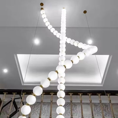 Pearl Necklace Buddha Glass Ball Villa Hotel Creative Design Luxury High-End Chandelier Non-Standard High-End Custom