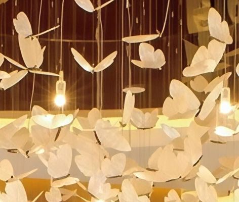 Large Foyer Chandelier For Hotel Lobby And Home Modern K9 Crystal Butterfly Design With Custom Size And Stainless Steel