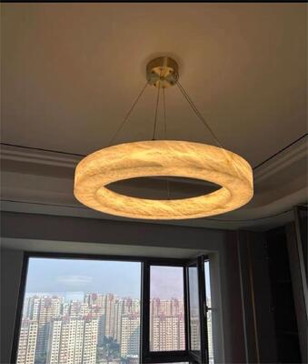Switch Control  Pendant Chandelier Lights  Alabaster Brass Pendant Hanging Light