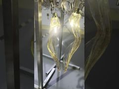 Δείτε Προσαρμοσμένο κρεμαστό φωτιστικό LED σε στυλ Τρίχρωμου Σχεδίου για Δίχρωμες Βίλλες Σκάλας Επίδειξη