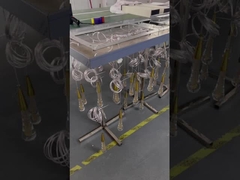 Εσωτερικό φωτισμό LED Κεραυνό μοντέρνο κρυστάλλινο κρεβατοκάμαρα κρεμασμένο φως με αλουμίνιο και καθαρό κρύσταλλο