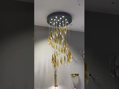 LED λαμπτήρα μοντέρνα μακρύ κρυστάλλινο ράβδος παρασιτοφάνη για πολυτελές σχεδιασμό στο καθιστικό τραπεζαρία