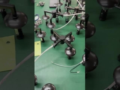 Προσαρμοσμένο μεγάλο πολυτελές ξενοδοχείο έργο αίθουσα τραπέζι εστιατόριο αίθουσα υποδοχής κρυστάλλινη ράβδος LED κεραυνό οροφής