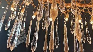 Διακόσμηση σπιτιού Grape Vine Πολυέλαιος Homestay Hall Προσαρμοσμένο χειροποίητο γυάλινο πιάτο μοντέρνο ρετρό στυλ Β