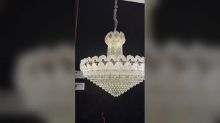 Εξαιρετικό γυαλί φουξίας Πρίσμα Αυτοκρατορίας Πανδοφώριος Εστιατόριο Διακόσμηση τραπεζιού Μεγάλα κρεμαστά μενταγιόν Φώτα