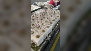 Λευκό αλαβάστορα κρεμασμένα φωτιστικά