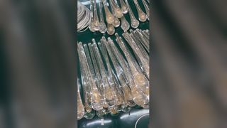 Κρεμαστό Φωτιστικό με Κρυστάλλινη Κορδέλα Σκάλας Προσαρμοσμένο Ευρωπαϊκό Πολυέλαιος LED Βουρτσισμένο Κρεμαστό