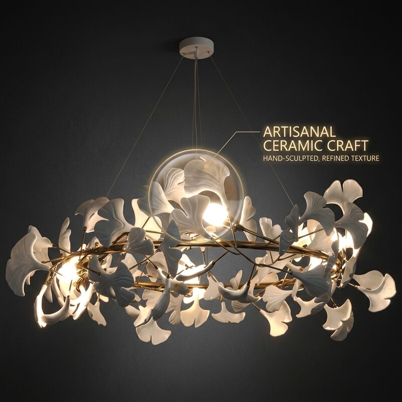 Elegant Hotel Crystal Pendant Chandelier Light Luxury Hanging Fixture Villa Club Lobby Decor