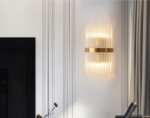 Πλήρεις Sconces 7000lm E14*2 τοίχων φωτεινότητας εσωτερικοί σύγχρονοι Sconce κρυστάλλου φωτισμοί