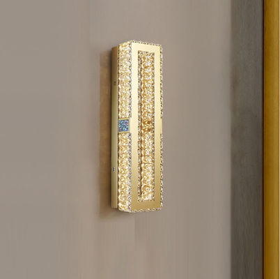 Rustproof σύγχρονη χρυσή Sconce τοίχων κρυστάλλου στίλβωση ηλεκτρολυτικής επιμετάλλωσης φωτισμού