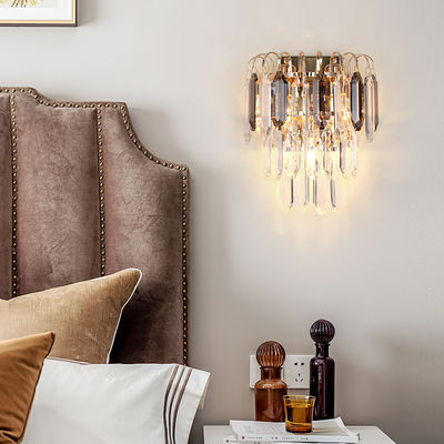 Sconces K9 τοίχων γυαλιού 22*28cm σύγχρονα οδηγημένα κρύσταλλο φω'τα τοίχων