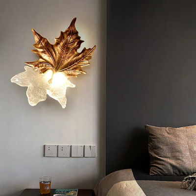 Σύγχρονα Sconces τοίχων φύλλων σφενδάμου για το ODM 220V καθιστικών