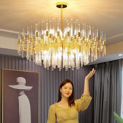 LED K9 Κρυστάλλινη είσοδος Χανδέλιος E14 6500K πολυτελή φωτιστικά οροφής Χρυσό Κρυστάλλινο