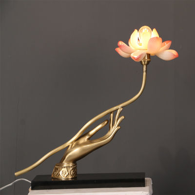 Μορφή 110V λουλουδιών Lotus λαμπτήρων οικιακών πινάκων των ηλεκτρικών άσπρων οδηγήσεων γυαλιού