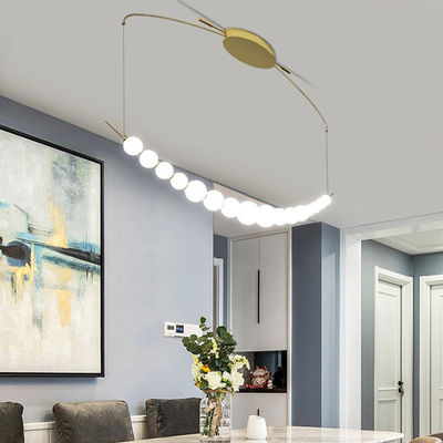 LED Αλουμινίου Ζωγραφική Χρυσό Μαργαριτάρι τραπεζαρία πολυέλαιο 30W