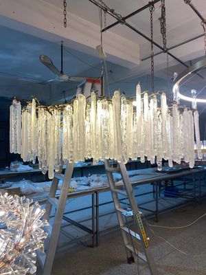 Σκανδιναβικό Creative Ice Block Landelier Λούξυ Κρυστάλλινα Λαμπτήρες Landelier