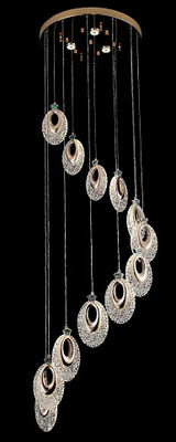 Προσαρμοσμένο Ultra Long Duplex Home Chandelier Light με AC 165-265V εισερχόμενη τάση και 50000 ώρες διάρκεια ζωής