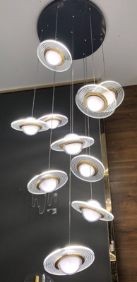 Σύγχρονα σκανδιναβικά φωτιστικά Pop Metal Lamp Οικιακή διακόσμηση Fancy Pendant Lamp Απλότητα Εστιατόριο Flying Placer Chandelier